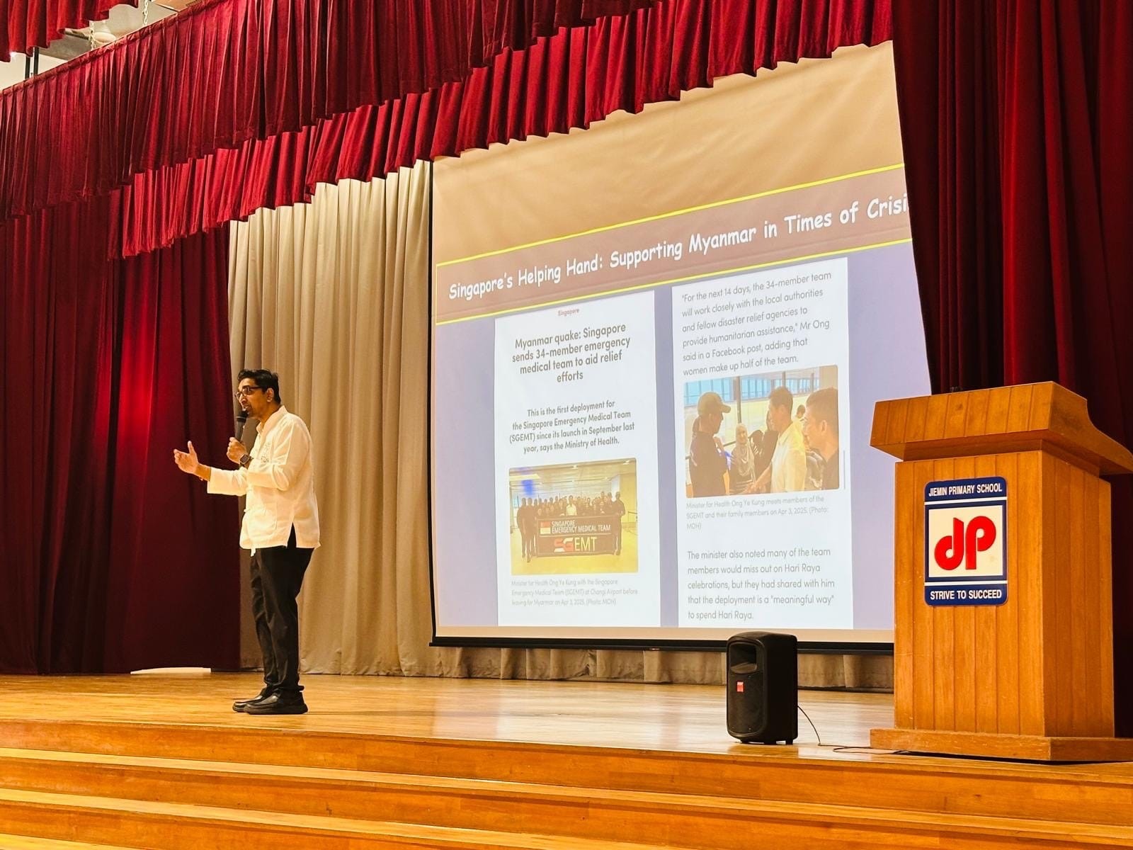 Mr Ravi on stage sharing about IFD